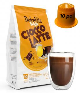 Kapsle do Nespresso Italfoods Dolce Vita CIOCCO LATTE čokoládový nápoj s mlékem  10 kusů
