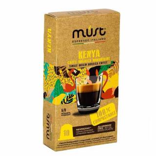 Kapsle Must Kenya kompostovatelné do Nespresso® 10 kusů