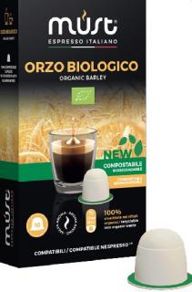 Kapsle Must Orzo biologico - Ječmenný bio nápoj do Nespresso® 10 kusů