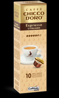 Kávové Kapsle Chicco D´Oro Espresso L Italiano 10ks do Tchibo Cafissimo a Caffitaly