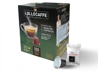 Kávové kapsle Lollo caffé Nero Espresso do NESPRESSO® 100 kusů