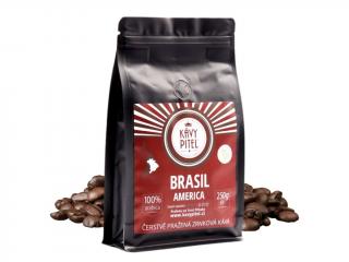 Kávy Pitel BRASIL America Čerstvě pražená zrnková káva 250g