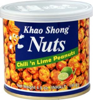 Khao Shong Arašídy chilli a limetka 140g