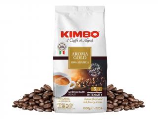 Kimbo Aroma Gold 100% Arabica zrnková Káva 1 kg