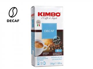 Kimbo Espresso Decaf bezkofeinová mletá káva 250 g