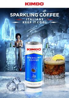 Kimbo Sparkling Coffee Ledová sycená káva 250ml