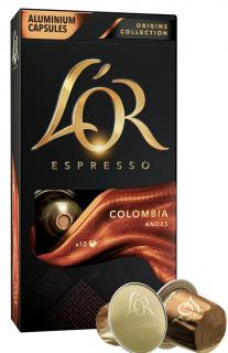 L´OR Espresso Colombia - 10 hliníkových kapslí kompatibilních s kávovary Nespresso®*