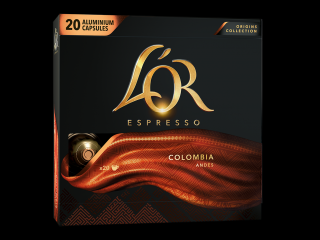 L´OR Espresso Colombia Andes - 20 hliníkových kapslí kompatibilních s kávovary Nespresso®