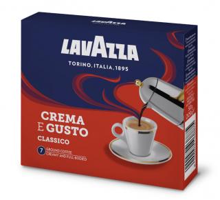 Lavazza CREMA e Gusto mletá káva 2x250g
