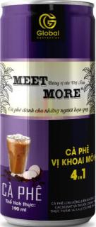 Meet More 4in1 Taro coffee ochucená ledová káva 190ml PO EXPIRACI