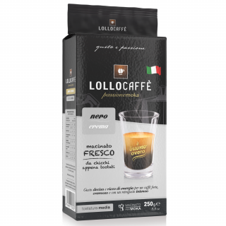 Mletá káva Lollo Caffe Espresso NERO Macinato 250g