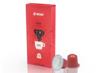 MOAK Forte Rock hliníkové kapsle do Nespresso® 10 ks