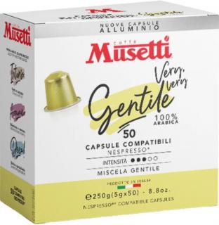 Musetti Gentile ALU kapsle do Nespresso 50 kusů