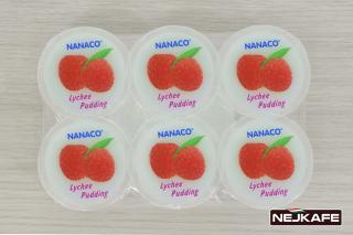 Nanaco Želatinové ovocné pudinky  LYCHEE 6ks 480g