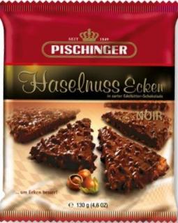 Pischinger Lískooříškové Trojhránky v hořké čokoládě 130 g