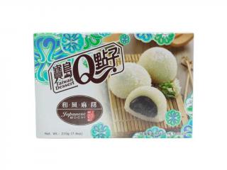 Qmochi Japonské Koláčky s příchutí kokosový sezam 210g