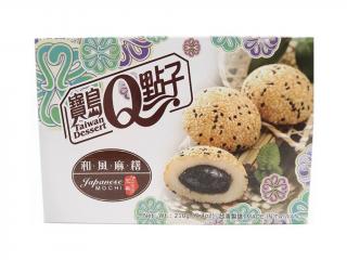 Qmochi Japonské Koláčky s příchutí sezamu 210g