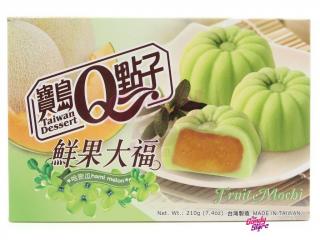 Qmochi Japonské Koláčky s příchutí žlutý meloun 210g