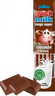 Quick Milk Magická brčka do mléka příchuť čokoláda 30 g