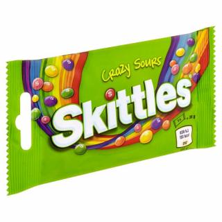 Skittles Crazy sours kyselé žvýkací bonbóny 38g