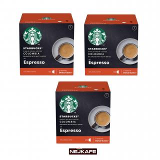 STARBUCKS NESCAFE DOLCE GUSTO COLOMBIA Espresso,3 x 12 kapslí