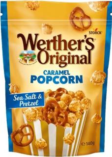 Storck Werther's Original Popcorn mořská sůl  s preclíky 140g
