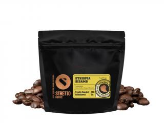 Stretto Coffee Ethiopia Sidamo  Čerstvě pražená zrnková káva 250g