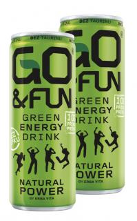 Sycený energetický nápoj Go & Fun 250 ml (balení 12 kusů)