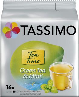 Tassimo Green Tea & Mint Zelený čaj s mátou kapsle 16ks