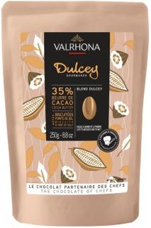 Valrhona Feves Bílá Čokoláda Dulcey 35% 250g
