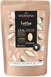 Valrhona Feves Bílá Mléčná Čokoláda Ivoire 35% 250g