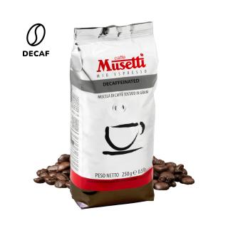 Zrnková káva Musetti Decaf bezkofeinová 500g