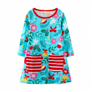 Bavlněné mikinové šaty Barva: Modrá, Věk dítěte: 5 let