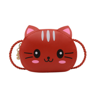 Holčičí crossbody kabelka kočička Barva: Červená