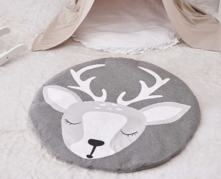 Měkoučký bavlněný koberec se zvířátkem druh: 6 - jelen
