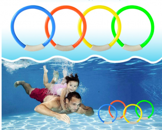 Plastové kroužky pro trénink potápění