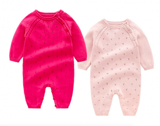 Pletený overal PINK pro mimi holčičky Barva: světle růžová, Věk dítěte: 0-3M