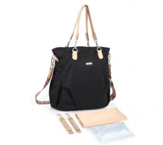 Prostorná přebalovací taška pro maminky na kočárek - 6 barev Barva: Černá