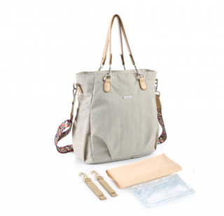 Prostorná přebalovací taška pro maminky na kočárek - 6 barev Barva: Světle šedá
