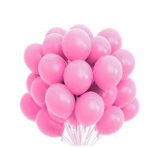 Průhledné krabice s písmeny na balonky na mimi párty Počet barva velikost: 10 ks růžové, 25 cm
