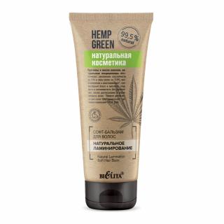 Belita-Vitex Konopná zeleň – Jemný balzám na vlasy „Přírodní laminace“., 200 ml