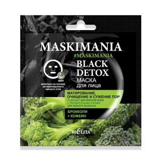 Belita-Vitex MASKIMANIA  - BLACK DETOX maska „Matující, čistící a zmenšující póry“., 1 kus
