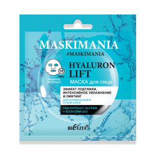 Belita-Vitex MASKIMANIA  - Hyaluron Lift maska na obličej „Zvedací efekt, intenzivní zvlhčení a lifting“., 1 kus