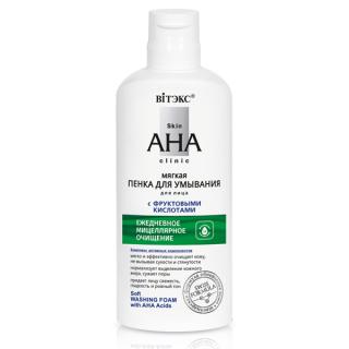 Belita-Vitex Skin AHA Clinic – Měkká pěna na mytí obličeje s ovocnými kyselinami., 150 ml