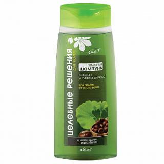 Belita-Vitex Zdravotní řešení - zelený šampon pro objem a hustotu vlasů – kaštan a gingo biloba, 480 ml