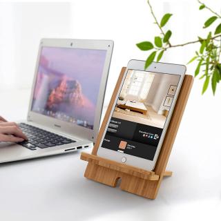 Bambusový stojan na tablet a mobilní telefon