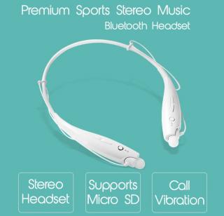 Bezdrátová sluchátka HBS 730TF Bluetooth - bílé