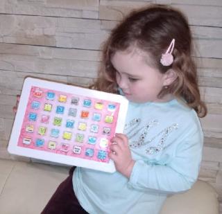 Chytrý vzdělávací tablet pro děti Learning Pad - růžový