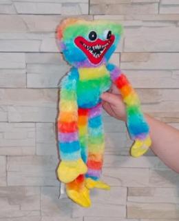 Huggy Wuggy plyšová hračka 40 cm - duhovaný