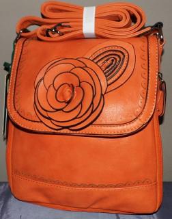 Kabelka Bag Crossbody 85327 - oranžová VÝPRODEJ